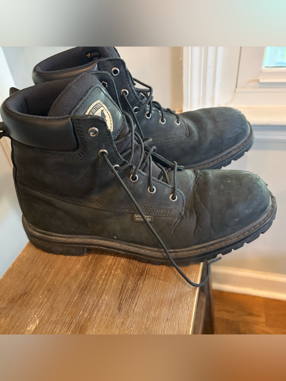 Red Wing Irish Setter MENS 10 Hopkins 6" Waterproof Soft Toe Boots 83670 Black